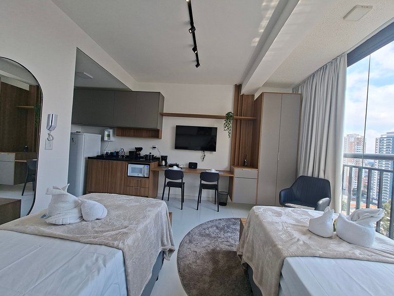 Studio no Tatuapé! Lazer Completo ao Seu Alcance