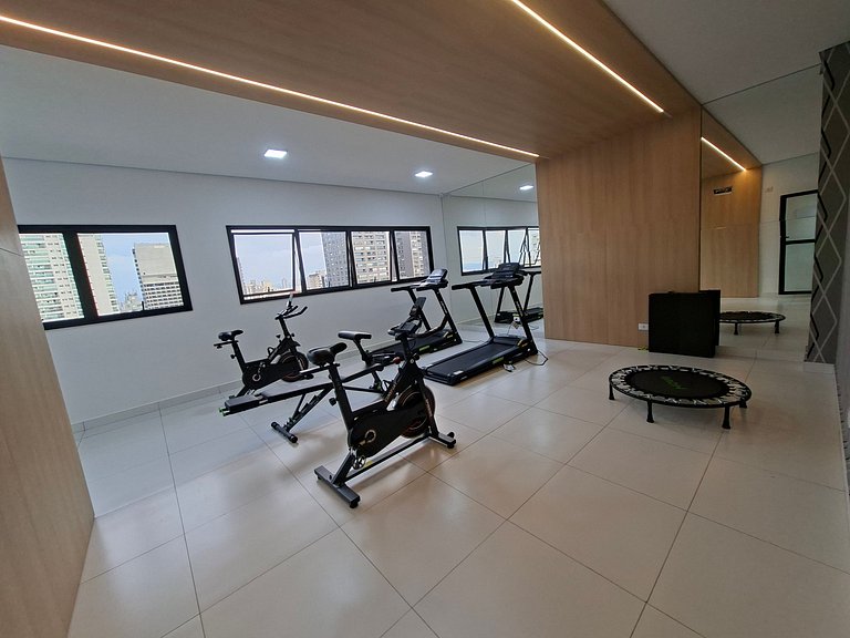 Estúdio com lazer completo no rooftop, PISCINA ao ar Livre